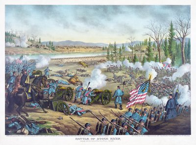 Battle of Stones River, pub. Kurz & Allison, 1891 by American School